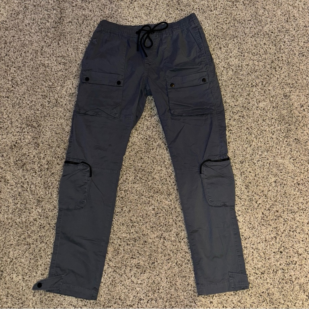 Kuwalla Charcoal Gray Utility Slim Straight Pant NWT Size Lg
